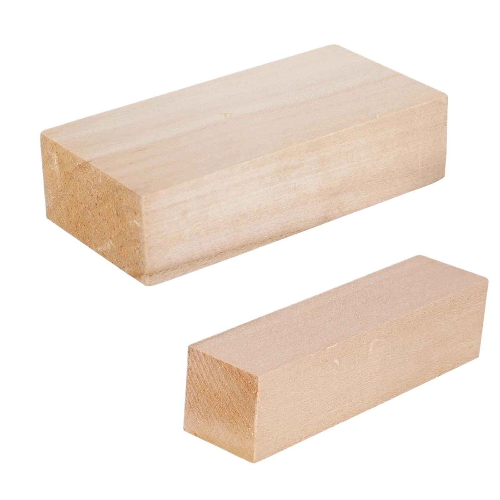 MRVAKDYDI Basswood Carving Blocks, Basswood Carving Blocks Unfinished Natural Solid Wood Portable Multiple Sizes & Qty(10 pieces)