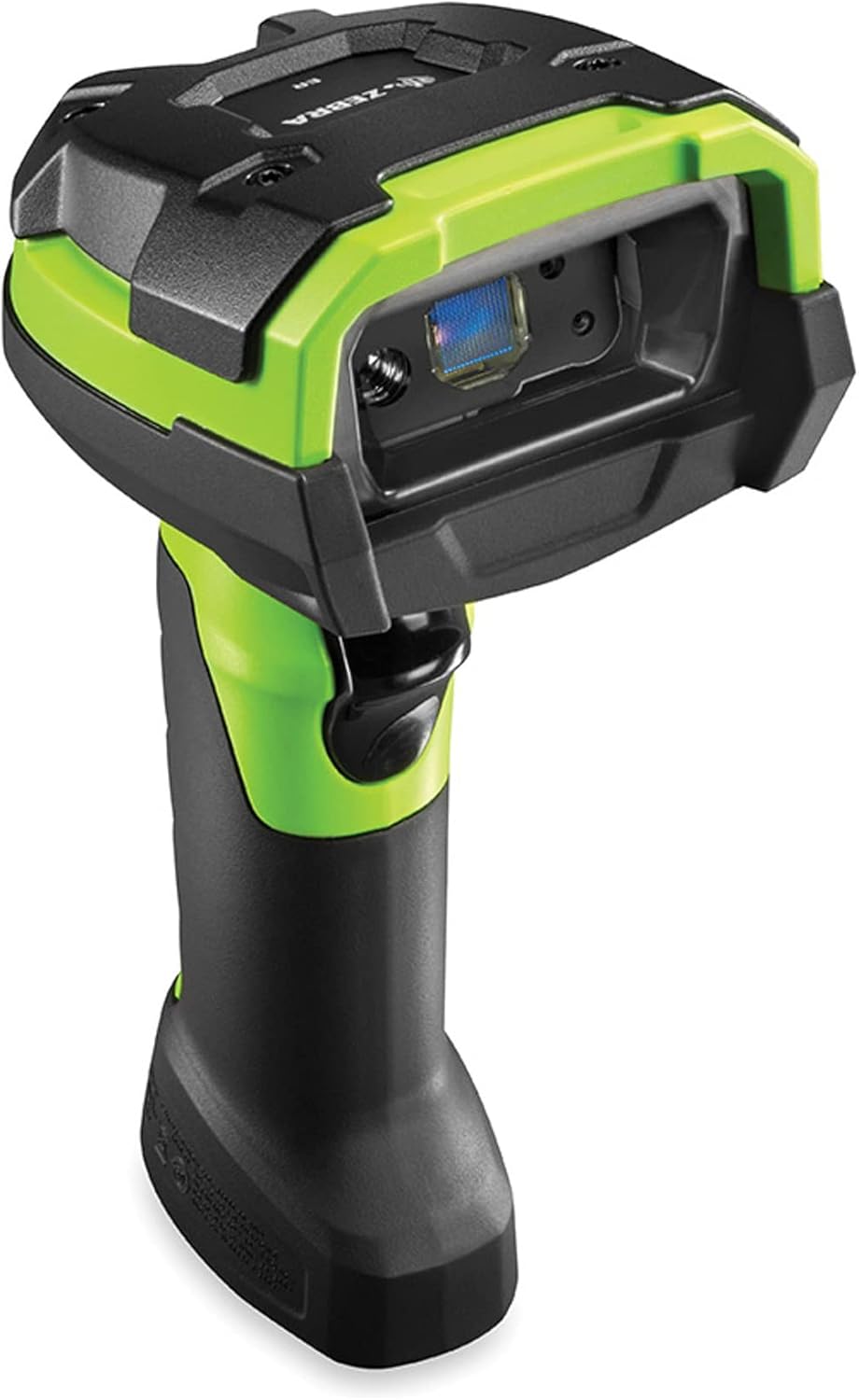 Zebra DS3608-ER Barcode Scanner, side view with cable port