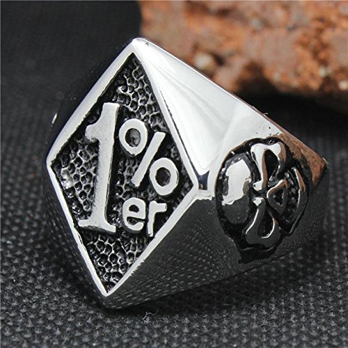 Image of Genuine Stainless Steel Ring Jewelry for Men Fashion Punk Biker Skull Rings