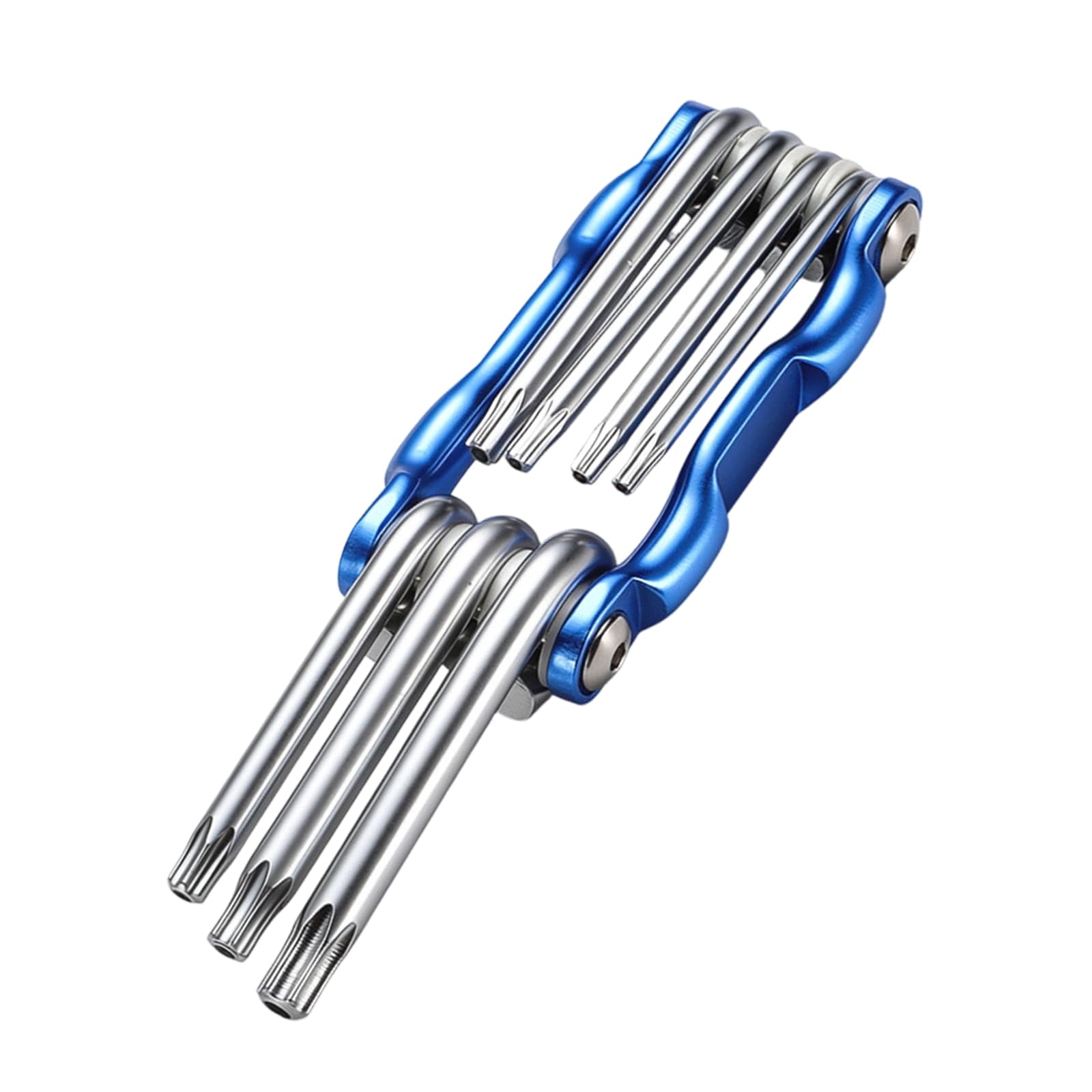 ZBIianxer 11 in 1 Foldable Wrench Set Steel Hexagonal Tool Wrench for Automotive Repair and DIYer Maintenance Screwdriver