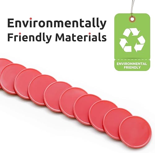 Vista 71 de Juego de 100 fichas de juego de fichas de póquer de plástico opaco con caja de almacenamiento (azul, 1 pulgada)