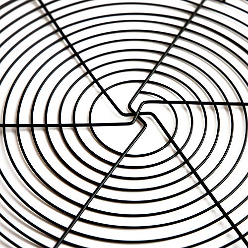 Mokpi Round Cake Cooling Racks Wire Baking Steaming Rack, 12 Inch Diameter, Steamer Rack (Black-2 Pack) #TOP1