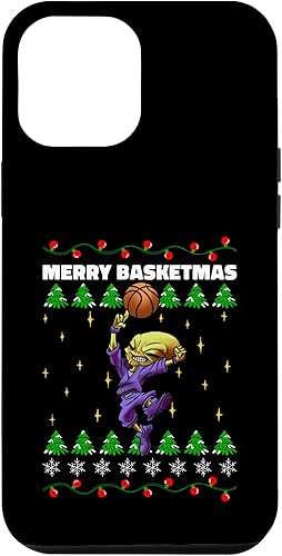 Miniatura 10 de iPhone 14 Pro Alien Playing Basketball Player Christmas Funny Xmas Design Case