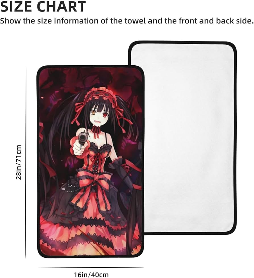 Amazon｜タオル デート・ア・ライブ 时崎狂三 フェイスタオル スポーツ