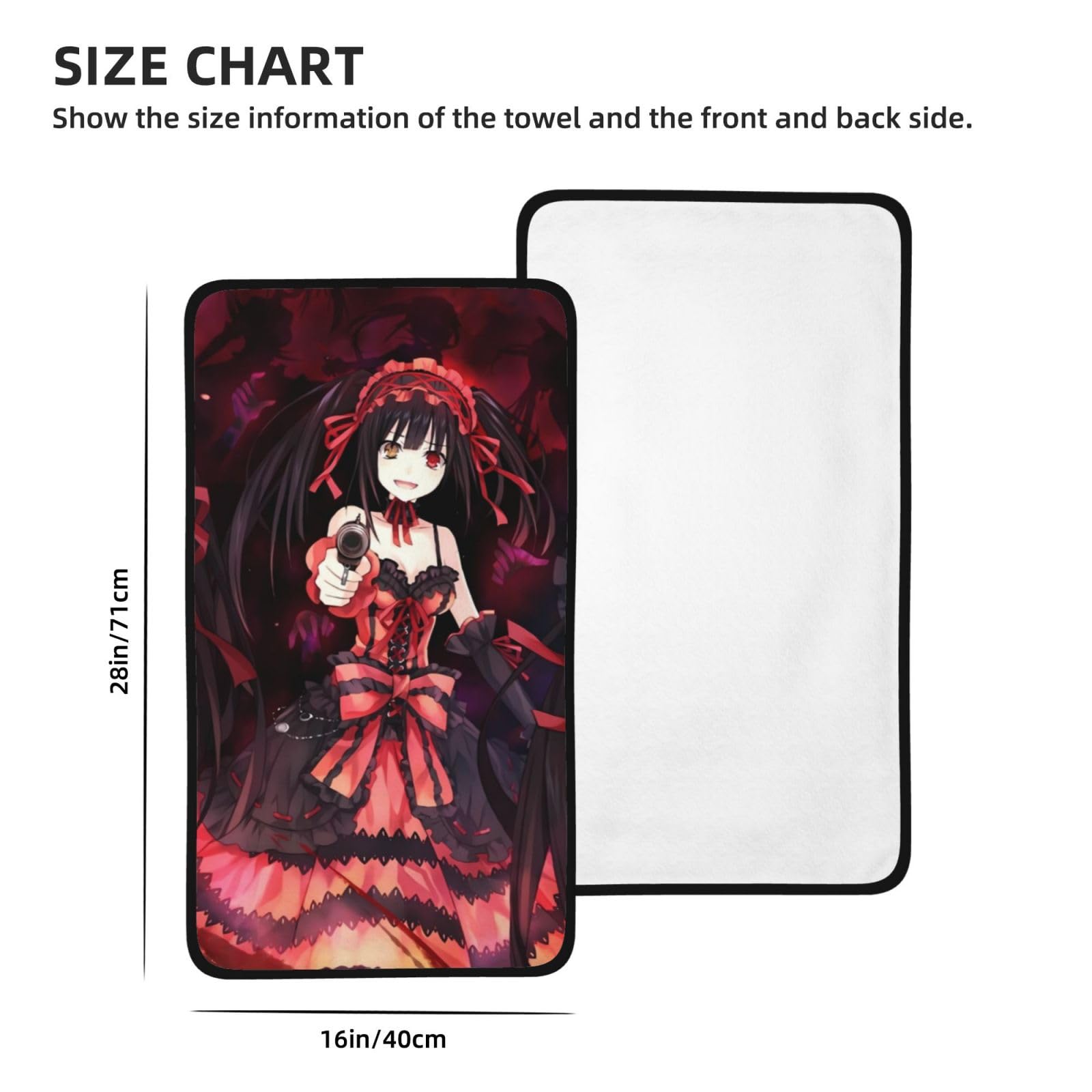 デート・ア・ライブ 時崎狂三 等身大布ポスター フェイスタオル Amazon｜タオル デート・ア・ライブ 时崎狂三 フェイスタオル