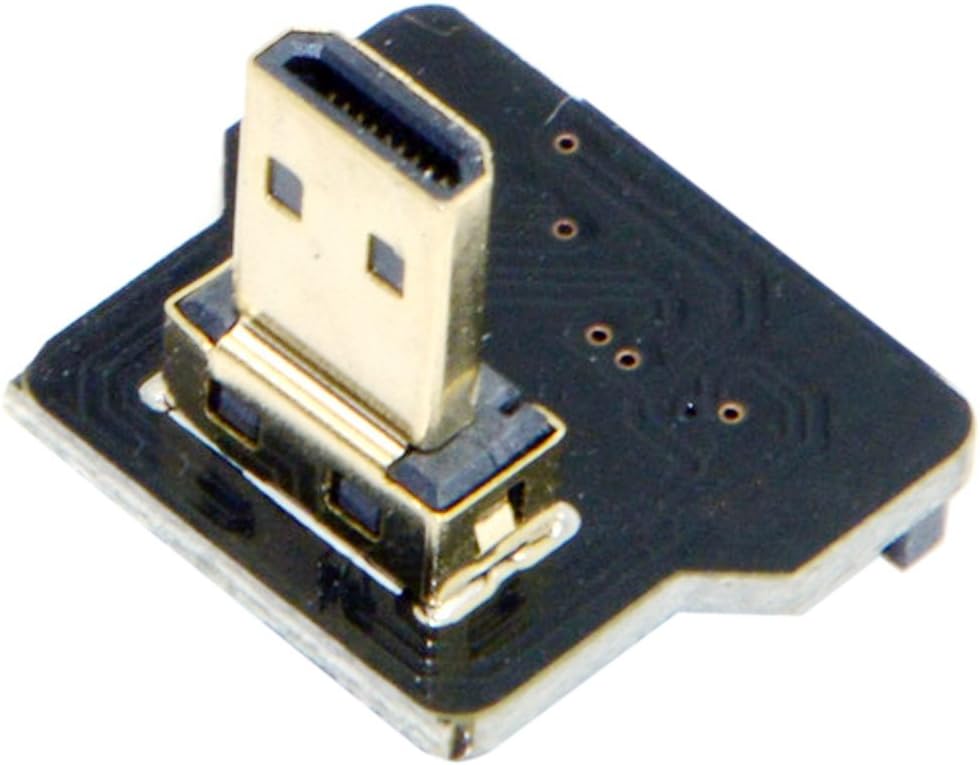 JSERCYFPV Micro HDMI Type D Male Down Angled 90 Degree for FPV HDTV Multicopter Aerial Photography