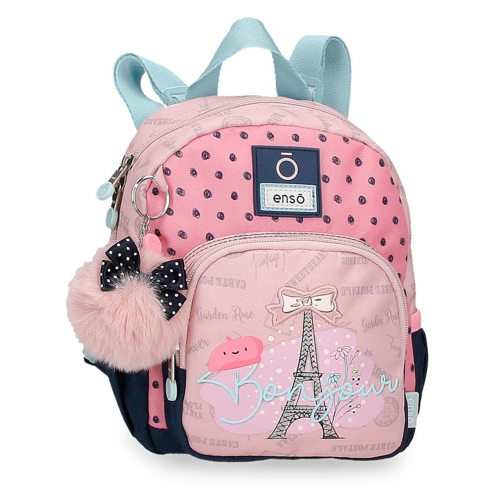 Enso Bonjour Mochila pequeña Rosa 19x23x8 cms Poliéster 3,5L