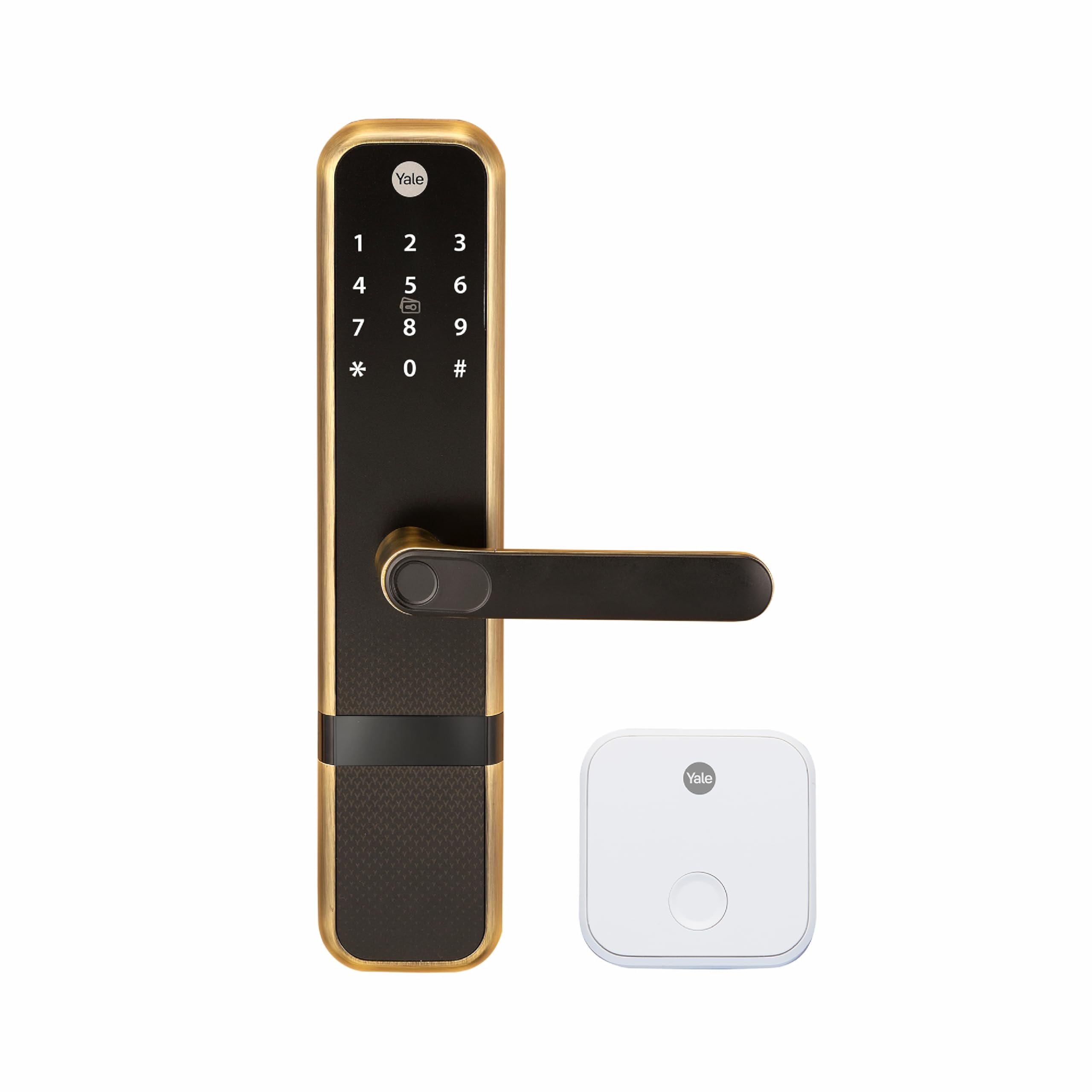 Yale Zuri Smart Door Lock | Fingerprint, PIN, RFID & Manual Key | Bluetooth Enabled | Includes Wi-Fi Bridge | Smart Digital Lock for Home | 3 Year Warranty | Antique Bronze-image-5