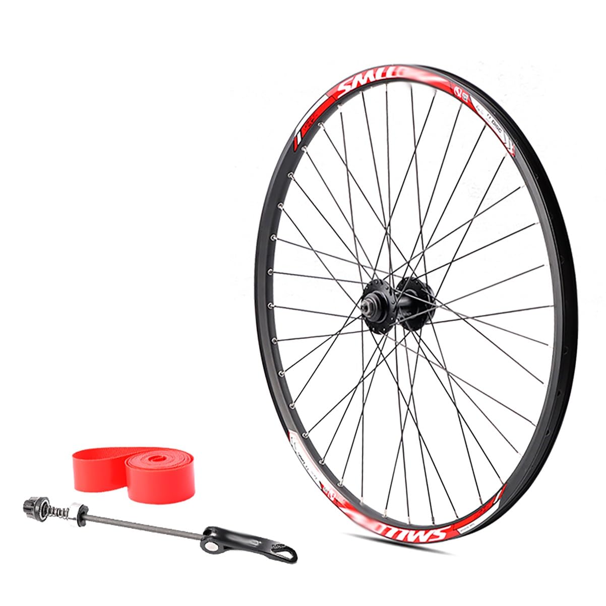 Ruedas Delanteras y traseras Plegables BMX de 20/24 Pulgadas con liberación rápida, bujes de Freno de Disco con rodamiento de Bolas de 32 Agujeros para Cassette de 7 a 11 velocidades.