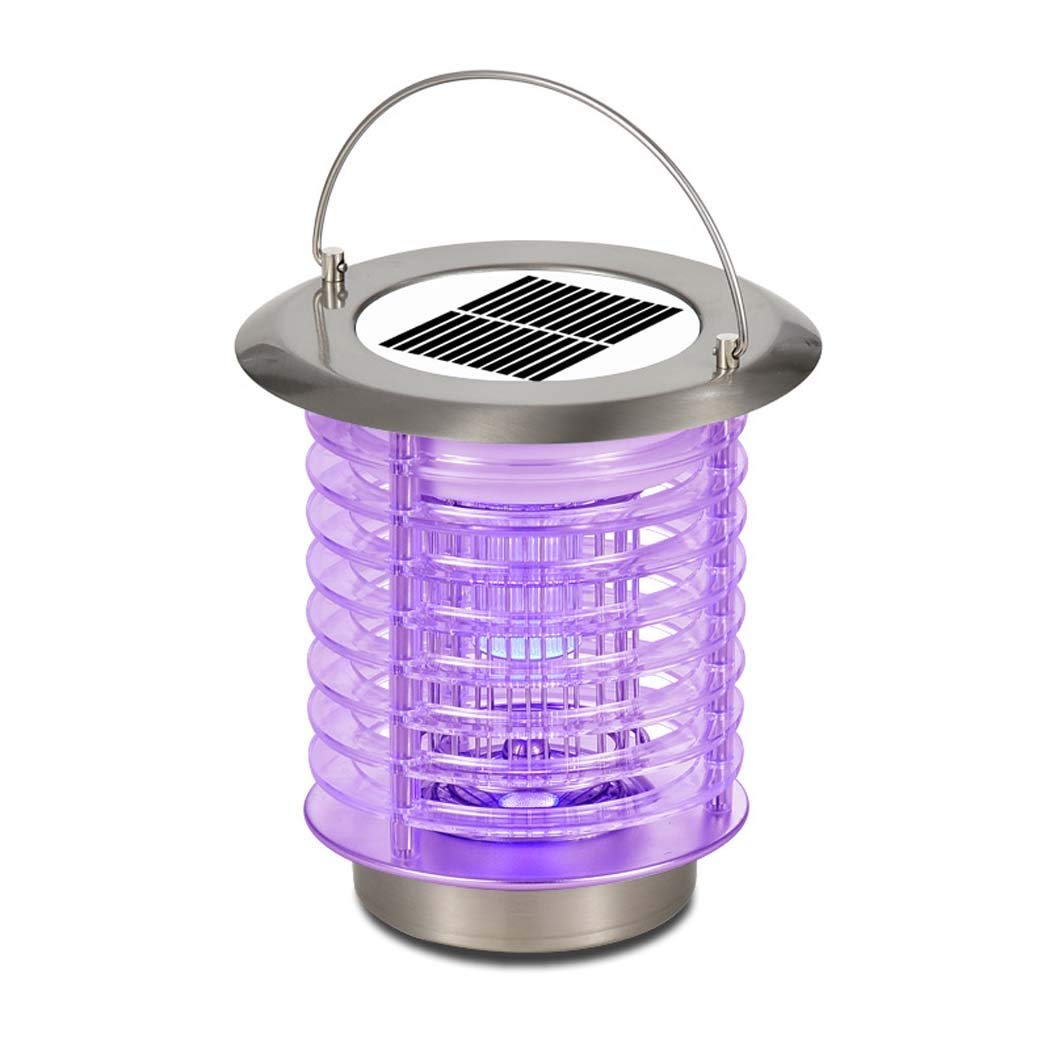 Trappola per zanzare Lampada solare antizanzare Lampada antizanzare portatile da esterno, anti mosche impermeabile, doppia funzione: anti insetti e luce da giardino combinata, anti zanzare a LED alime