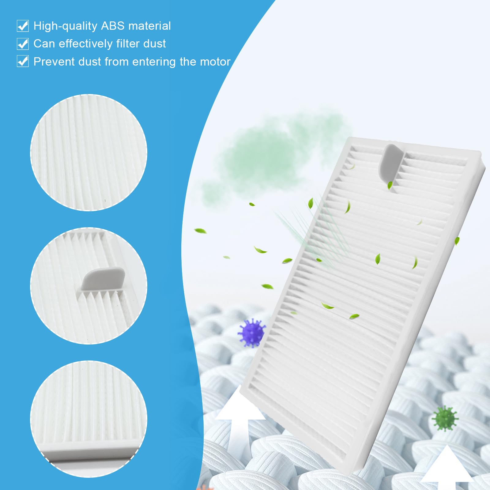 Lot De 14 Accessoires Pour Aspirateur Robot Eureka E20 Evo