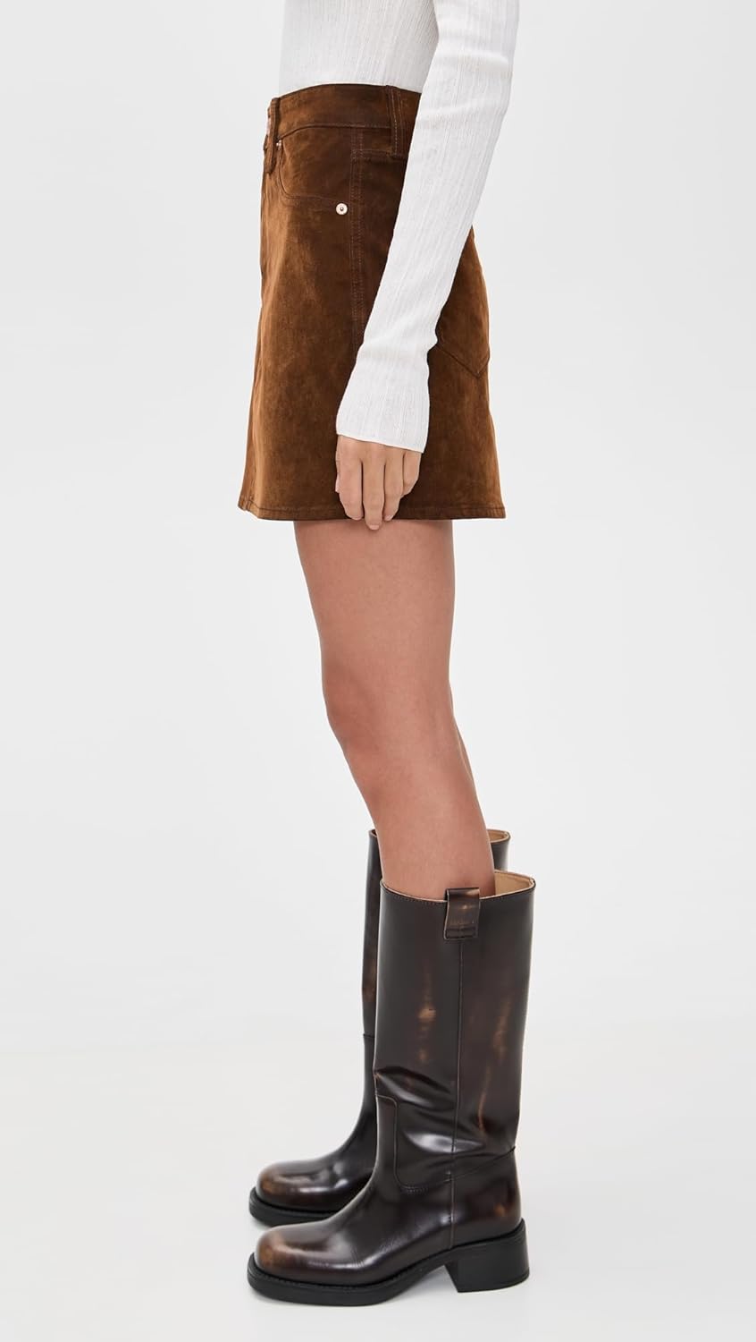 DAZE Women's Velveteen Stash Skirt