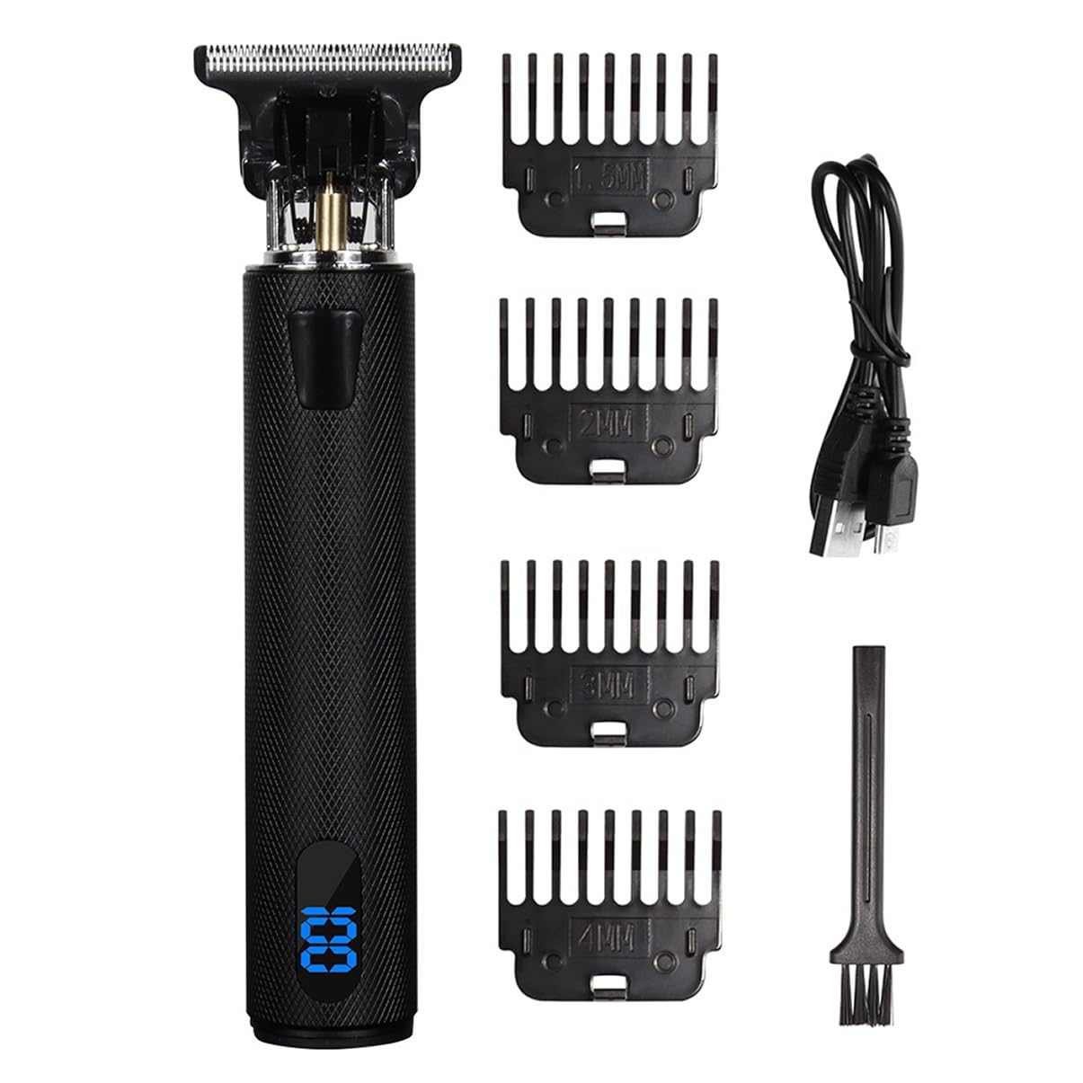 tagliacapelli, Macchina for Tagliare I Capelli Con Rasoio Da Barba Uomo Ricaricabile USB Professionale(Black)