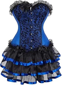 スーツ・フォーマル・ドレス ROSE BUSTIER set dress Amazon.com: Jutrisujo Corset Dress Women Top Skirt Set