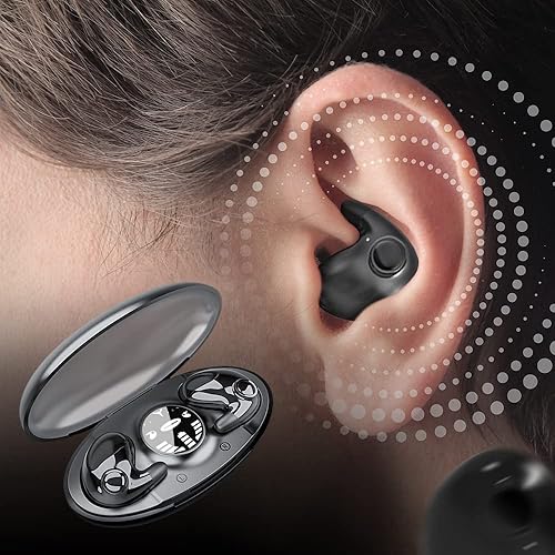 Miniatura 5 de Auriculares inalámbricos invisibles para dormir Ipx5 impermeables, 2023 nuevos mini auriculares ocultos intrauditivos, Bluetooth 5.3 con control