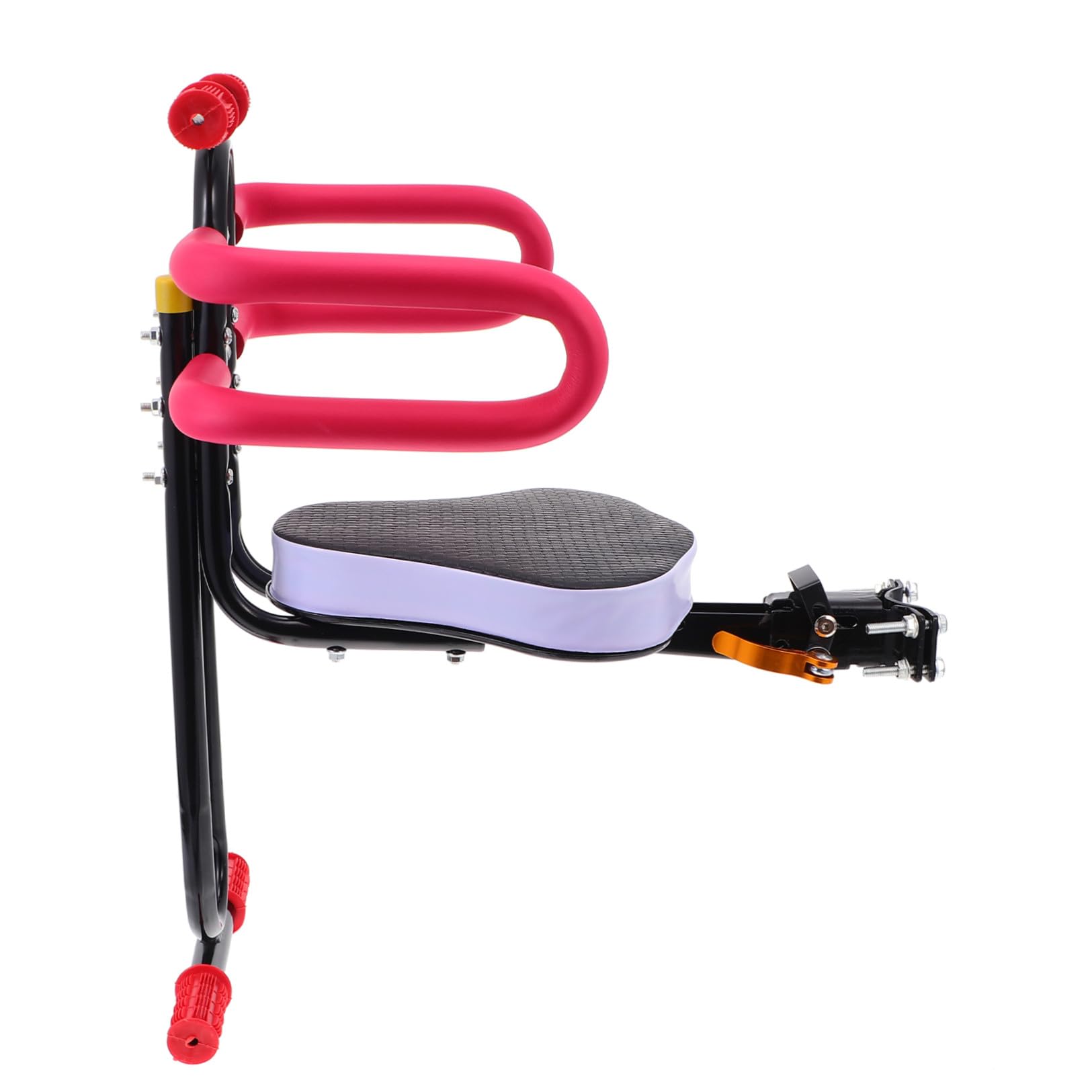 BESPORTBLE Seggiolino Sicurezza per Bici Elettrica Regolabile Nero | Struttura in Acciaio al Carbonio Spugna, Accessorio Bici per Uso Infantile
