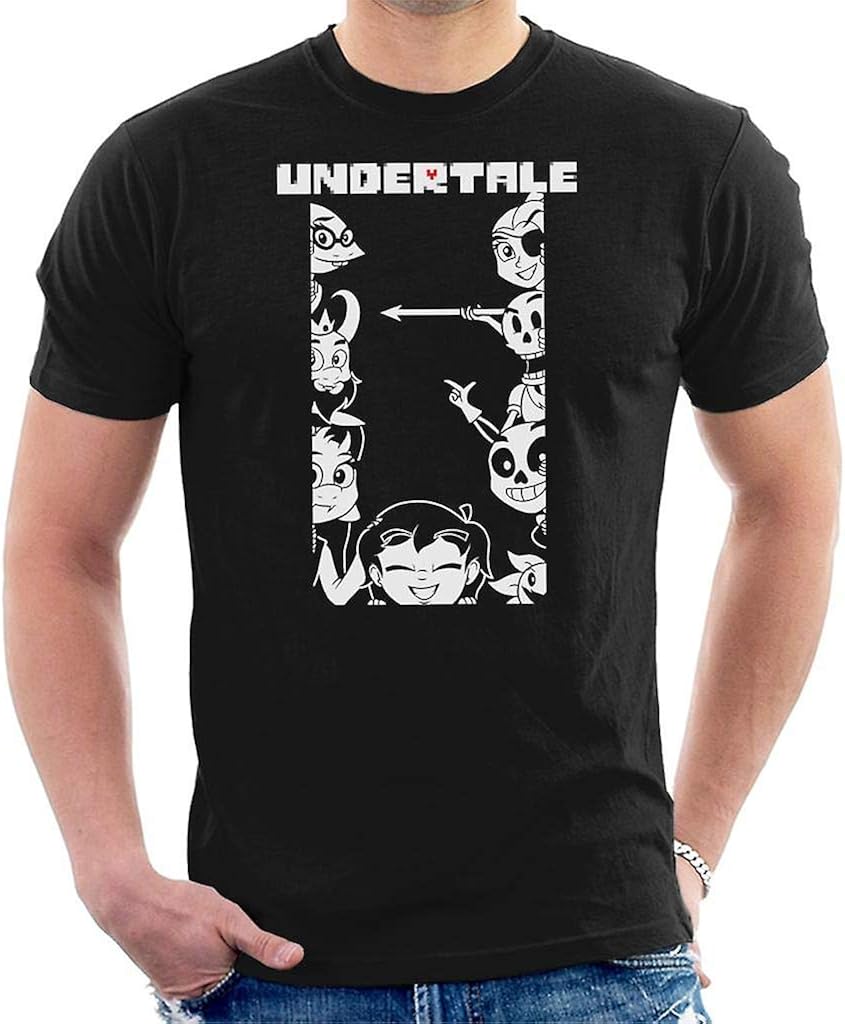 Undertaleでんせつ伝説のした下 Tシャツ ゲームのキャラクターtシャツメンズ Undertaleでんせつ伝説のした下 Tシャツ ゲームのキャラクターtシャツメンズ