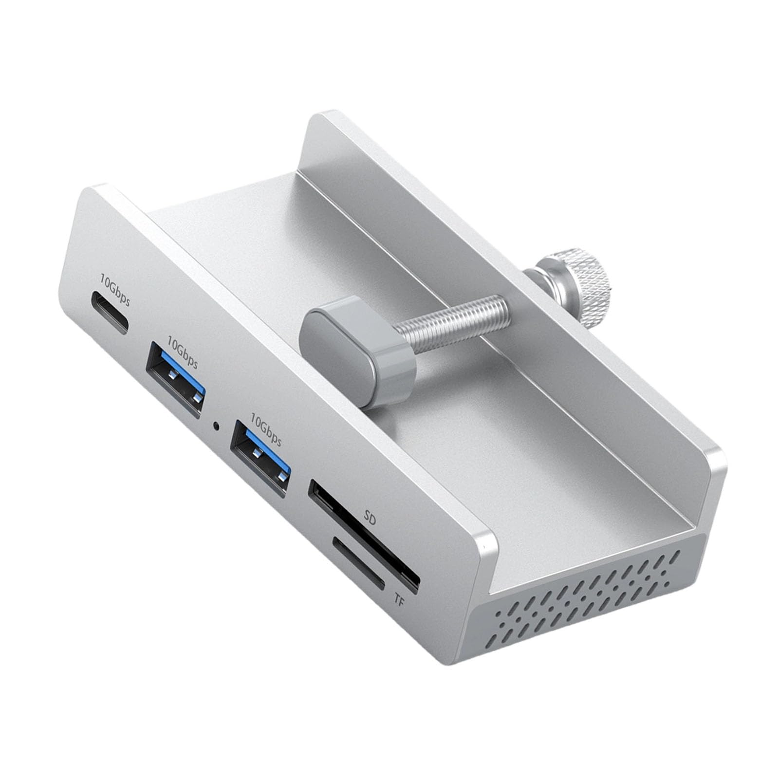 Innowacyjny adapter 7 połączeń typu C z jasnym wyświetlaczem wizualnym 4K 60Hz i gniazdem na kartę pamięci Hub USB C