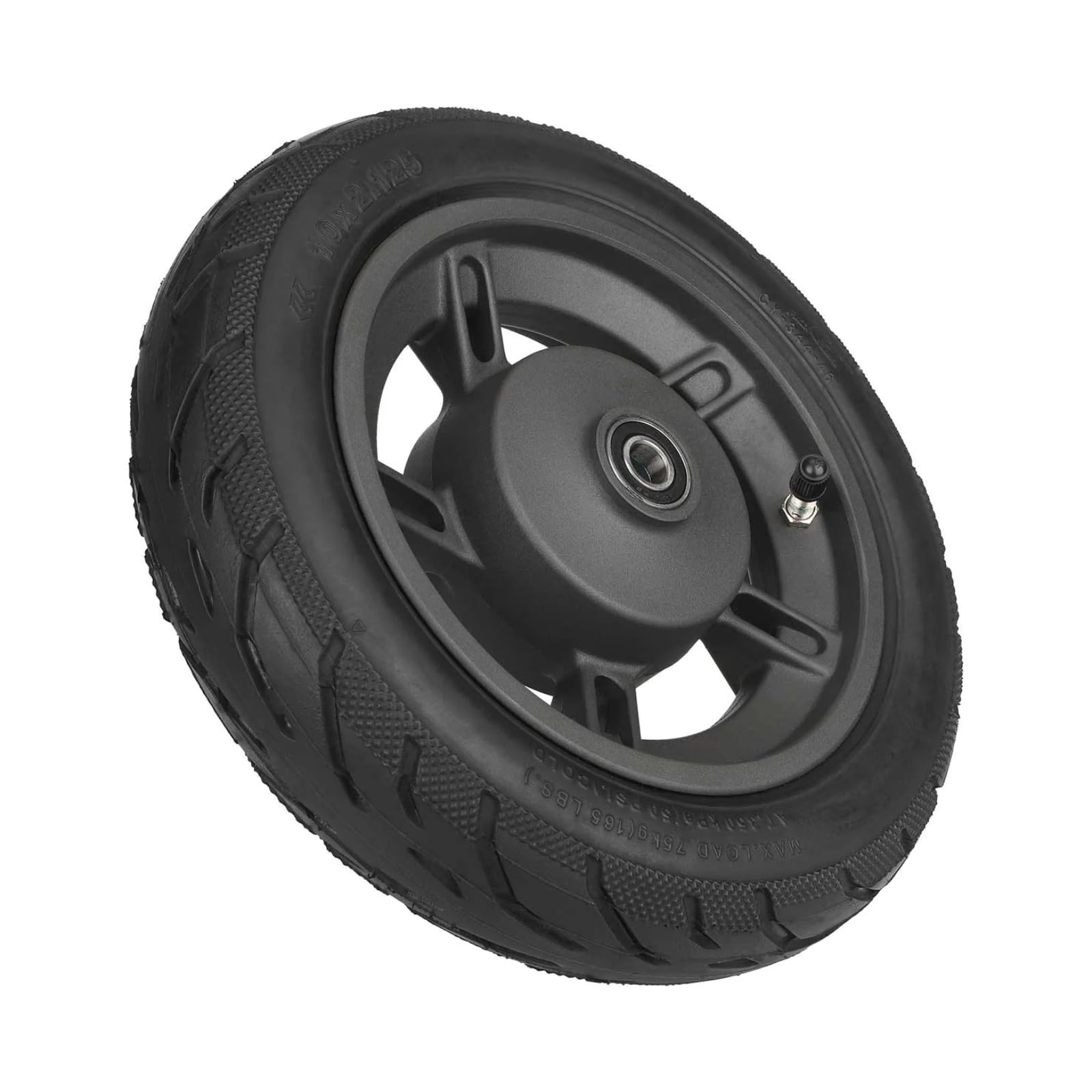Vorderrad Komplettset 10 Zoll (10x2.125) für Xiaomi 4 Lite (2nd Gen) Luftreifen mit Felge (1 Stück)