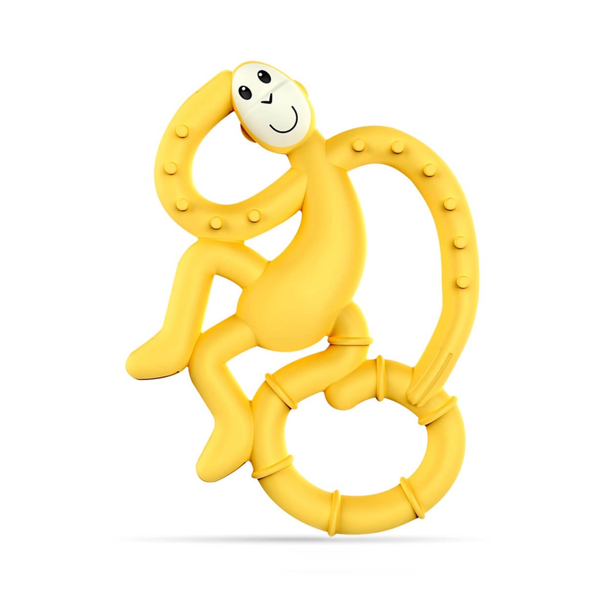 Matchstick Monkey Infant, Antimicrobial Silicone Teether, Easy to Grip, Bpa Free, 3 Months Old+, 10 Cm, Easy to Hold & Naturally Fits in Mouth, Stimulates and Massages Sore Gums, Yellow Mini Monkey-image-10