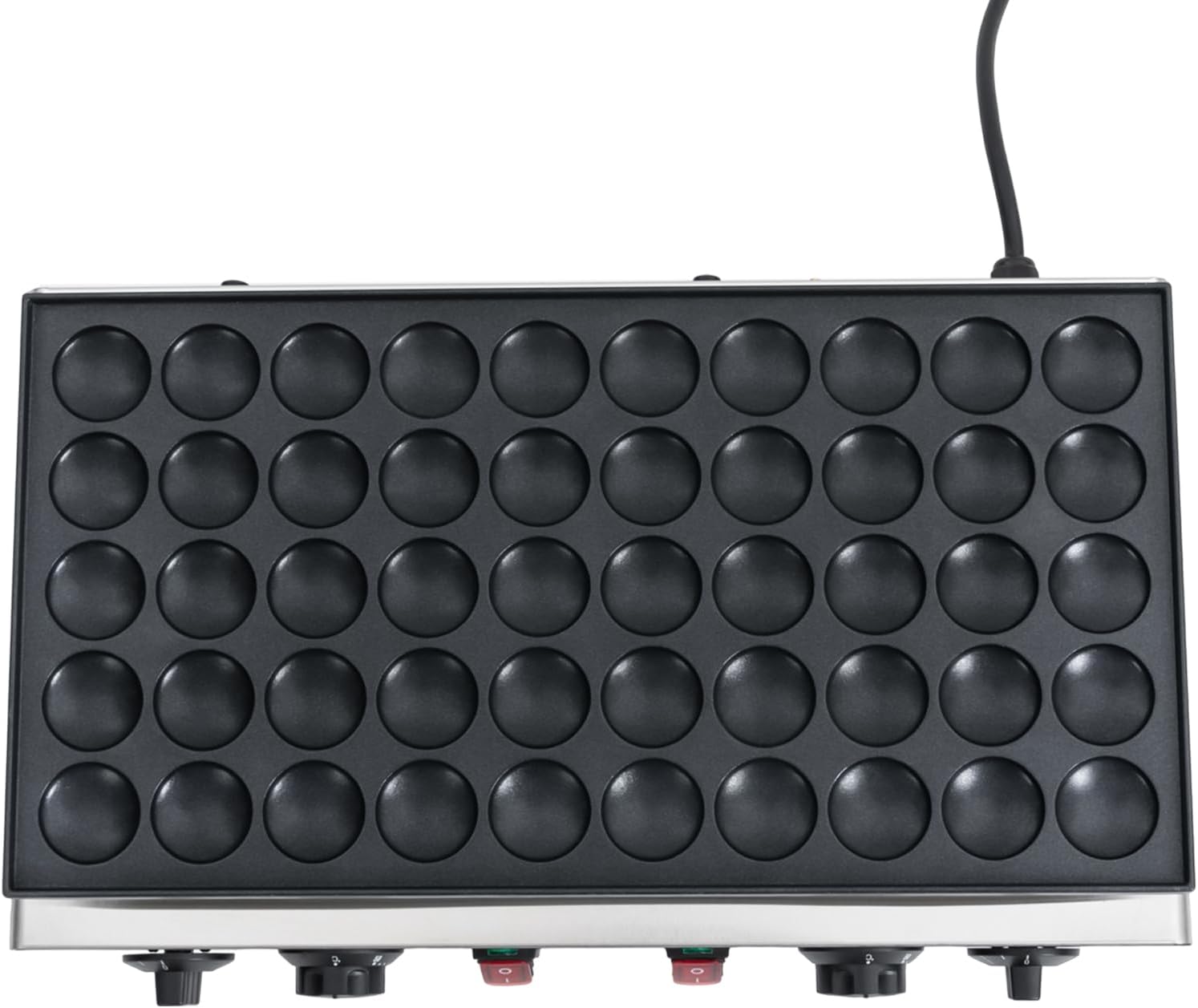 50 PCS Electric Mini Pancake Maker, 110V 1800W Waffle Pancakes Making Machine Commercial Electric Muffin Nonstick Waffle Maker Machine for Home Restaurant & Snack Dessert