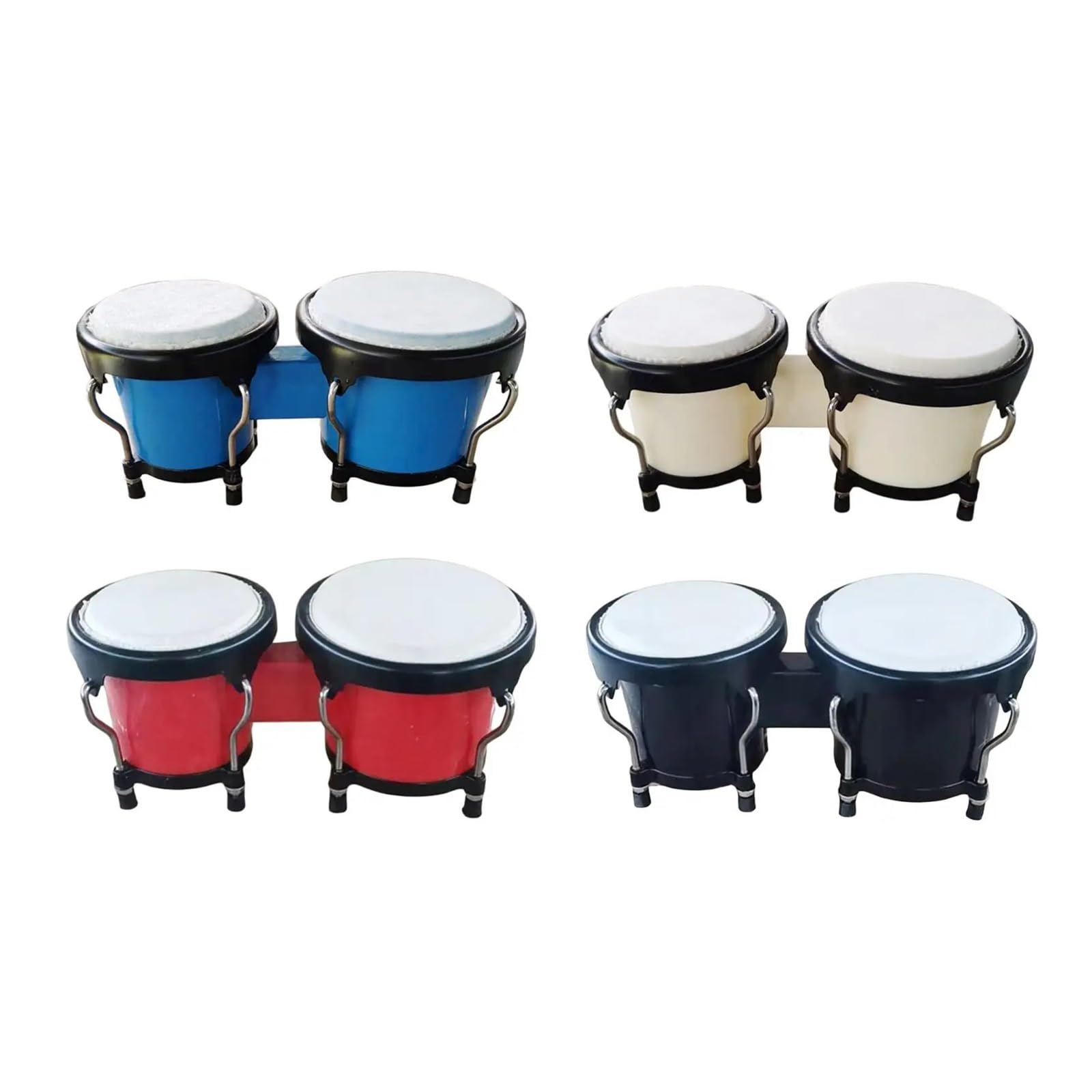 Bongos Juego de batería Bongos percusión sintonizable educación temprana 6 pulgadas 7