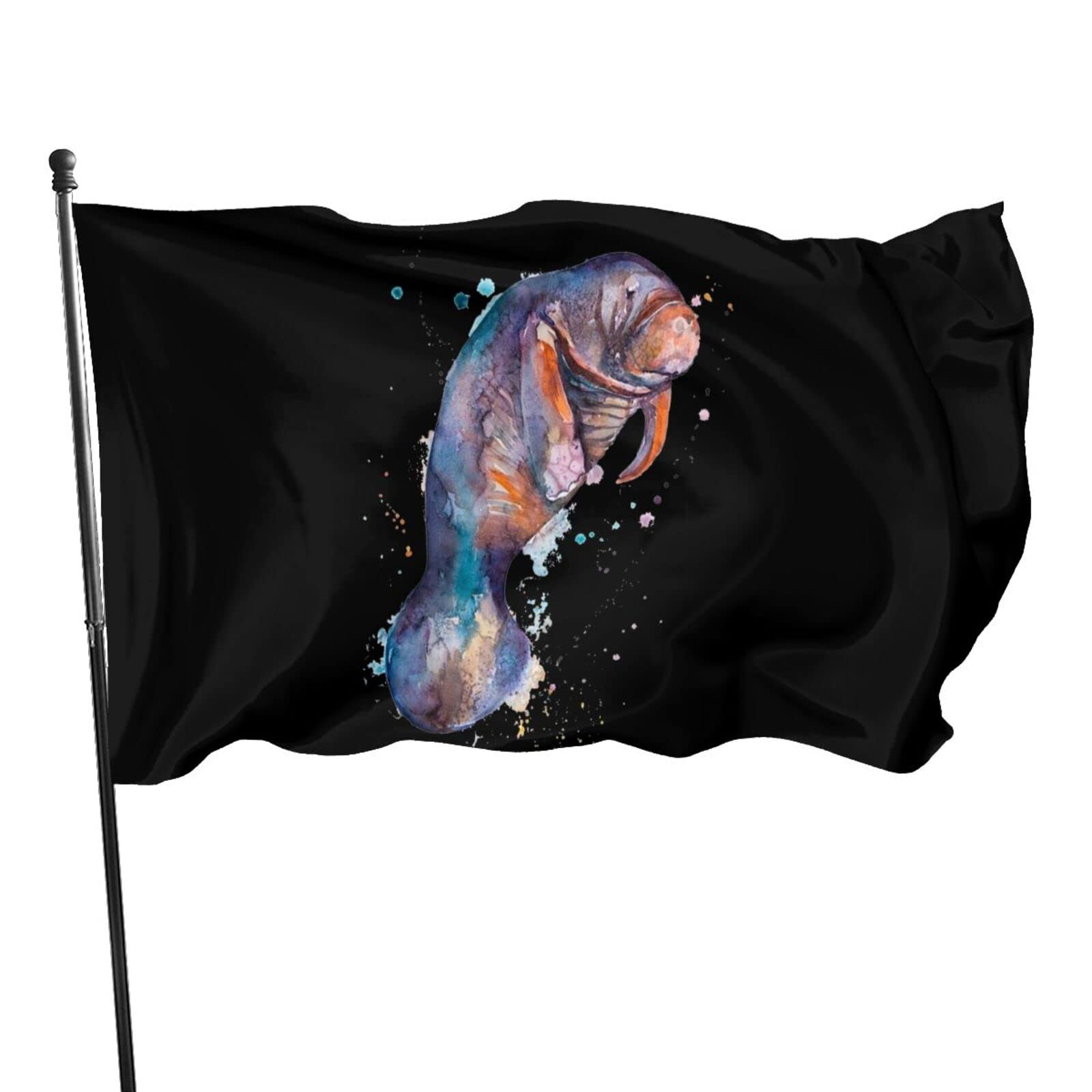 Bazuvir Manatee 3x5 Foot Flags 100% Double Sided Printed
