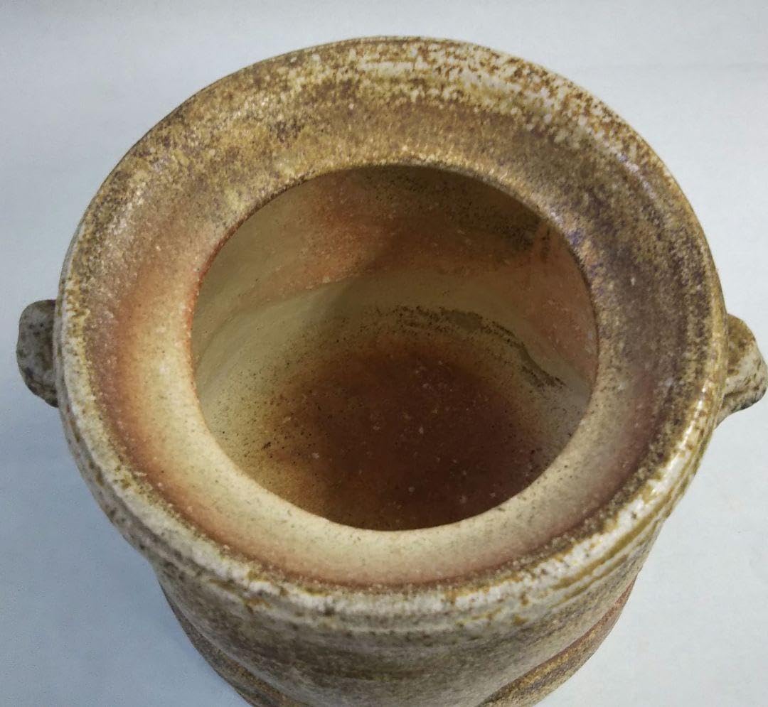 【茶道具】古来窯　上田光春作　信楽耳付水指 Amazon.co.jp: 茶道具 水指 信楽 耳付 古来窯 上田光春 6代直方 : おもちゃ