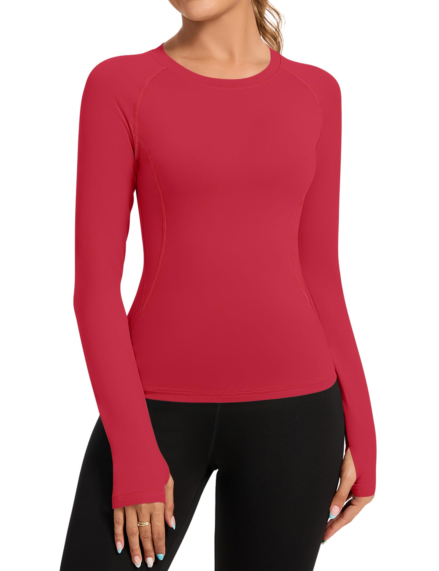 Rapbin T Shirt Damen Sport Top Gym Oberteil Yoga Rundhals Leicht Atmungsaktiv Sportshirt Workout Running Funktionsshirt Sommer Fitness Laufshirt