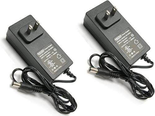 Miniatura 1 de SOLTECH - Paquete de 2 adaptadores de fuente de alimentación de cámara de seguridad de 12 V 3A para Samsung Wisenet Night Owl Lorex Swann Q-See,