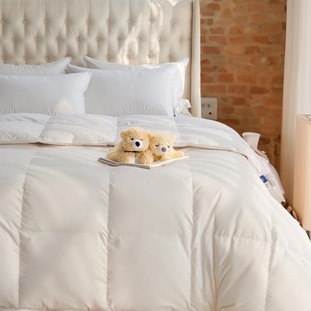 Royal Elite Natural Down Duvet Insert Queen Size Made in Canada All