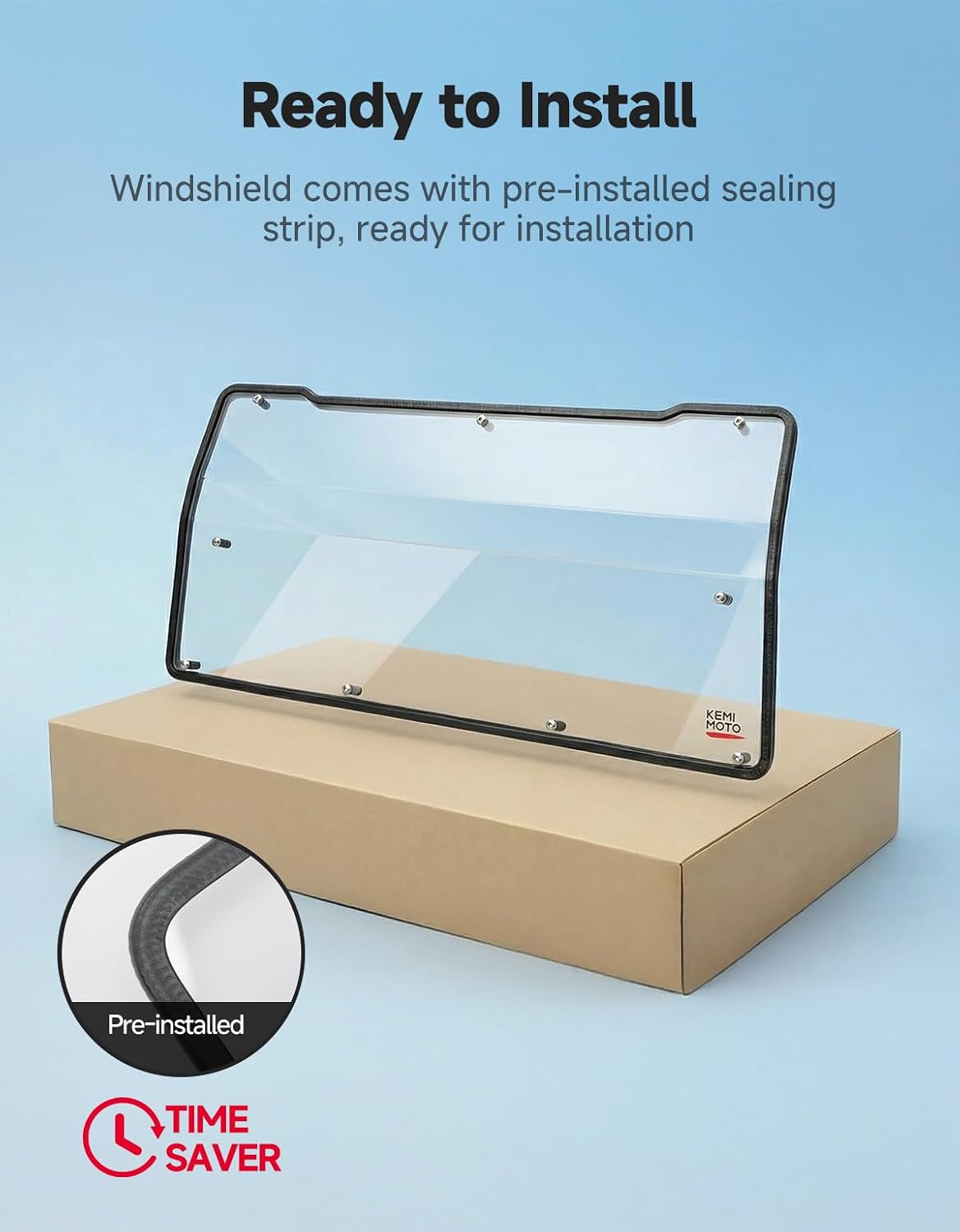 KEMIMOTO Fugleman UT10 Rear Windshield Compatible with Segway Fugleman UT10 Crew Cab 2022 2023 2024 2025 2026 Back Window Accessories PC Double-Sided Hardening Scratch Resistant Easy Installation