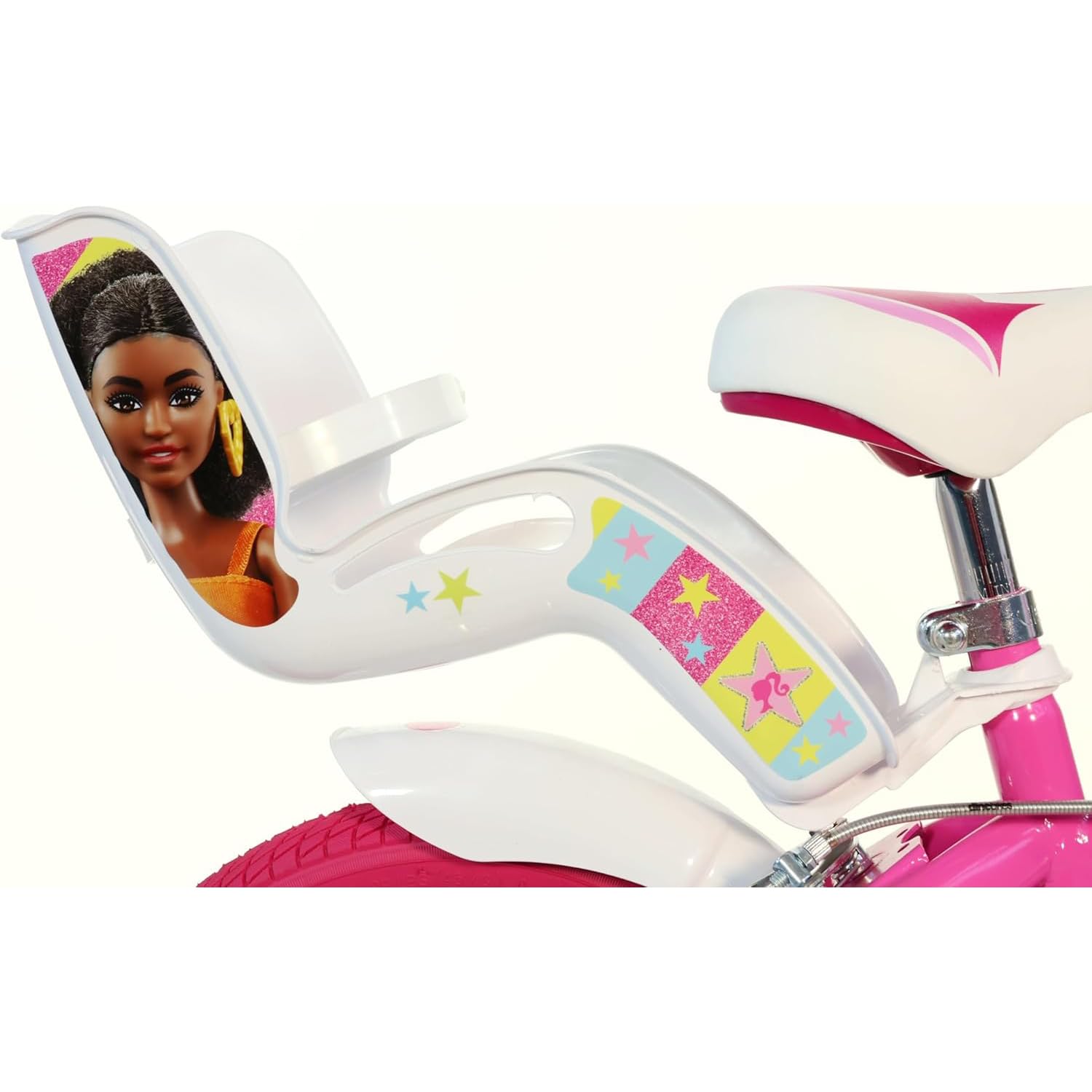 DINO BIKES Bicicleta de niña Barbie de 14 Pulgadas Apta para niñas de Altura Entre 95 y 115 cm. Código Art. 614G-02BA
