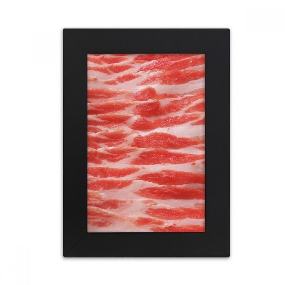 Peinture d'art texture viande de porc cadre photo noir haut de gamme