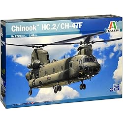 Italeri- Chinook HC.2 CH-47F Italia 510002779 CH-47F-Juego de construcción (Escala, Color Plateado, 1:48 (2779)
