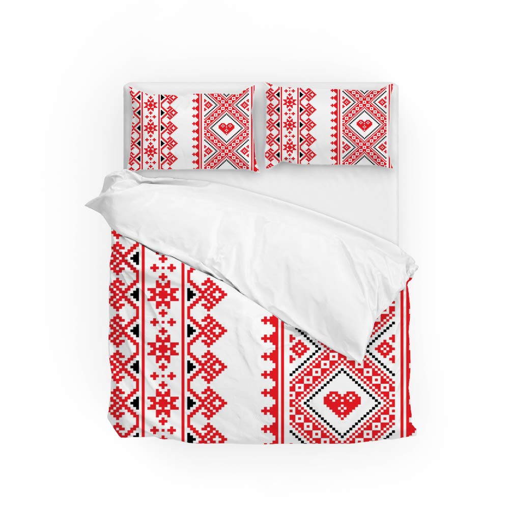 Housse de couette lit double facile d'entretien pour en finir avec le repassage