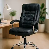 Cadeira Ergonômica para Escritório Escrivaninha Presidente Big Com 42 Molas Ensacadas, Pillow Top no Assento e Encosto, Cadeiras Inc Executiva Preta