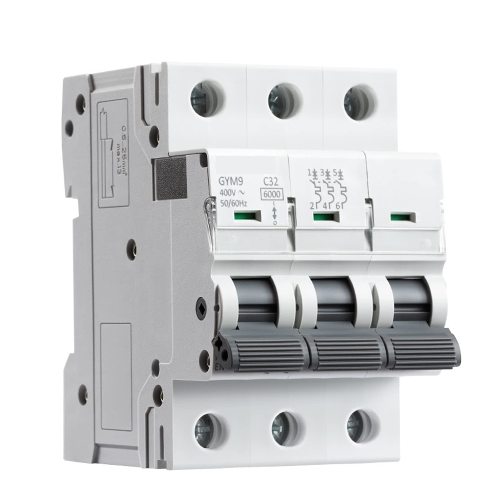 GYM9 3P 6KA MCB Din Rail Mini disjoncteur 6A-63A AC Type 1 pièces(20A)