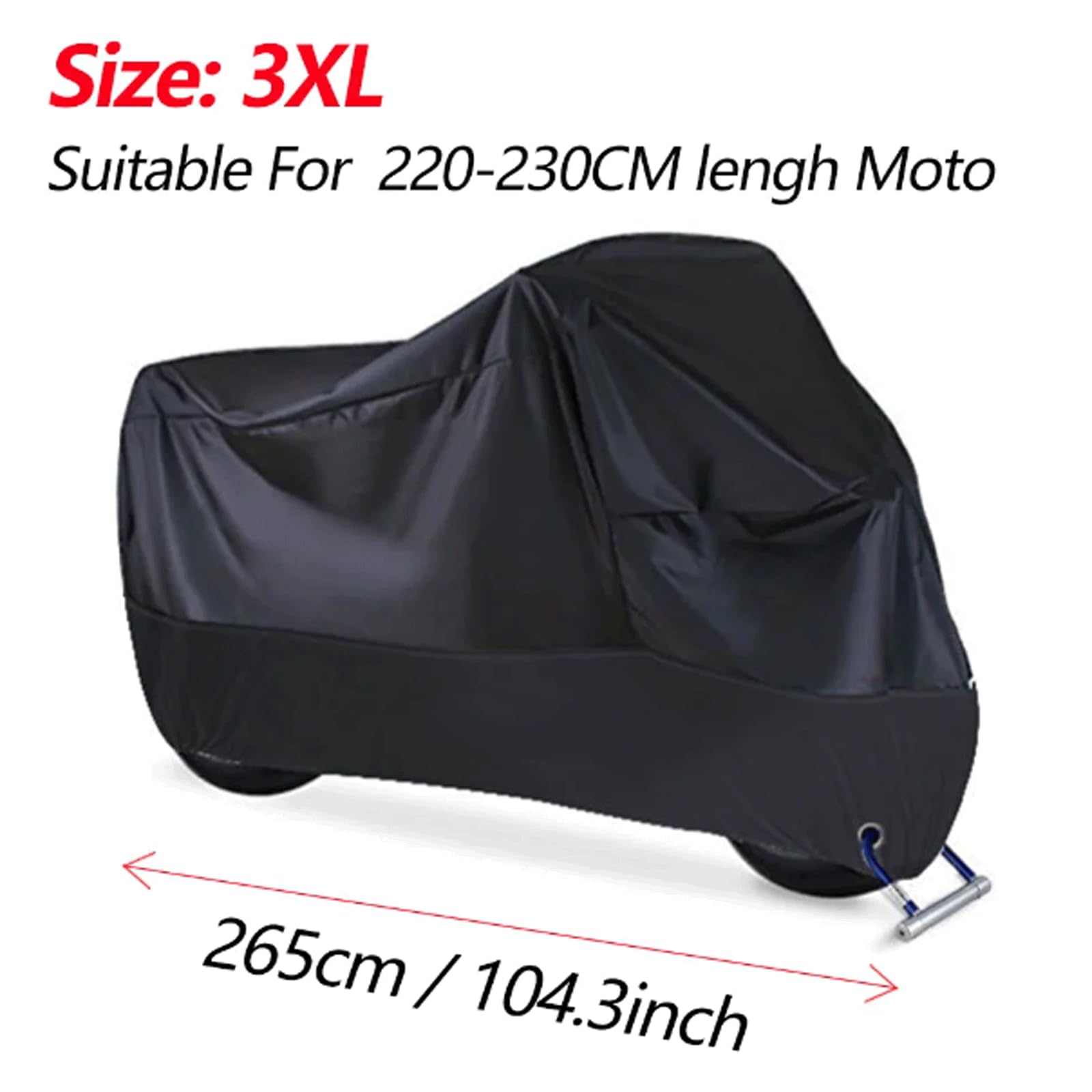 Housse de vélo Housse de Protection pour Moto d'extérieur, imperméable, Premium, étanche à la Pluie, à la poussière et au Soleil Housses de vélo