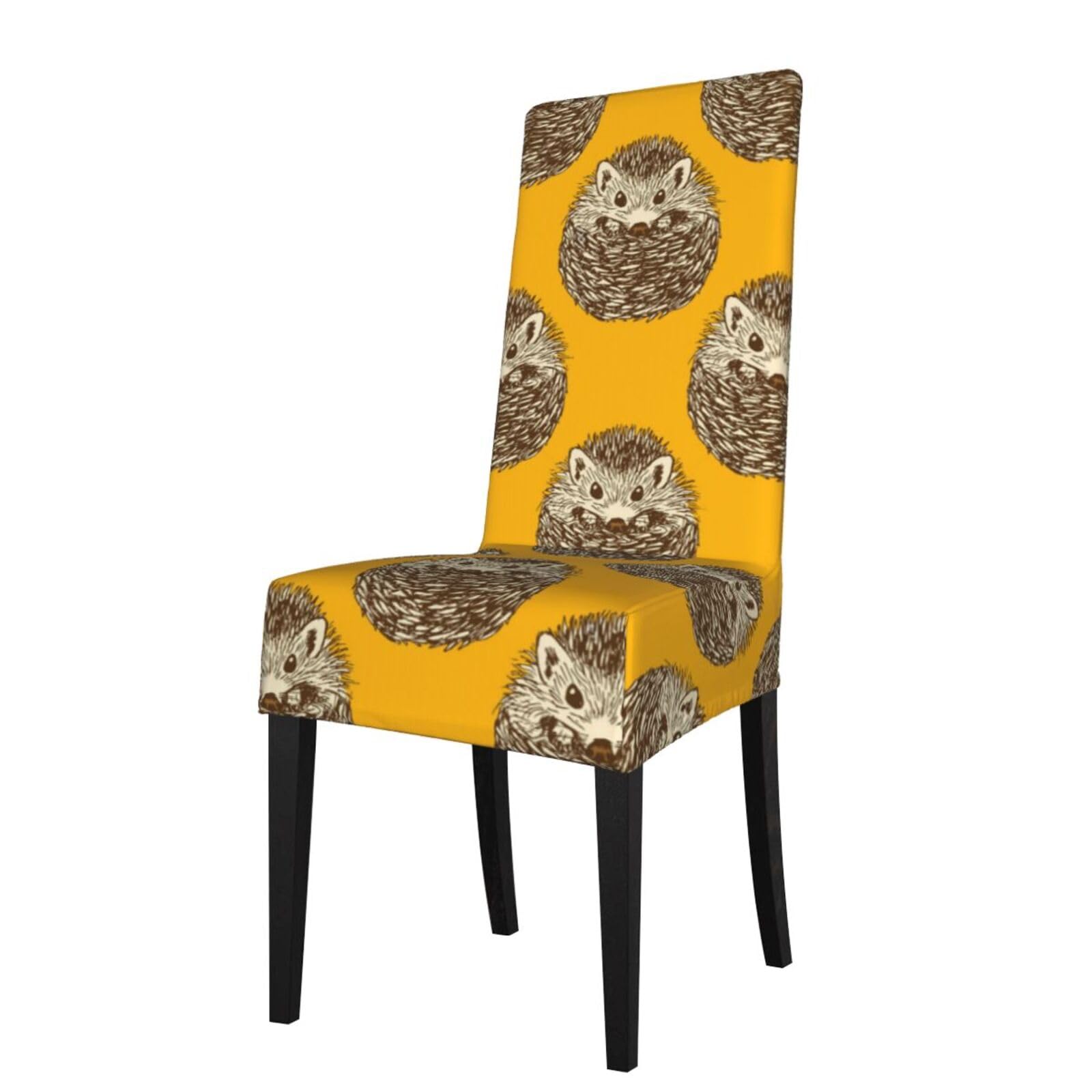 Lkymoh As Picture Cute Hedgehog, Chair Covers Stretch Chair Slipcovers For Dining Room, For Party Pet Protection Universal Fit Soft Polyester