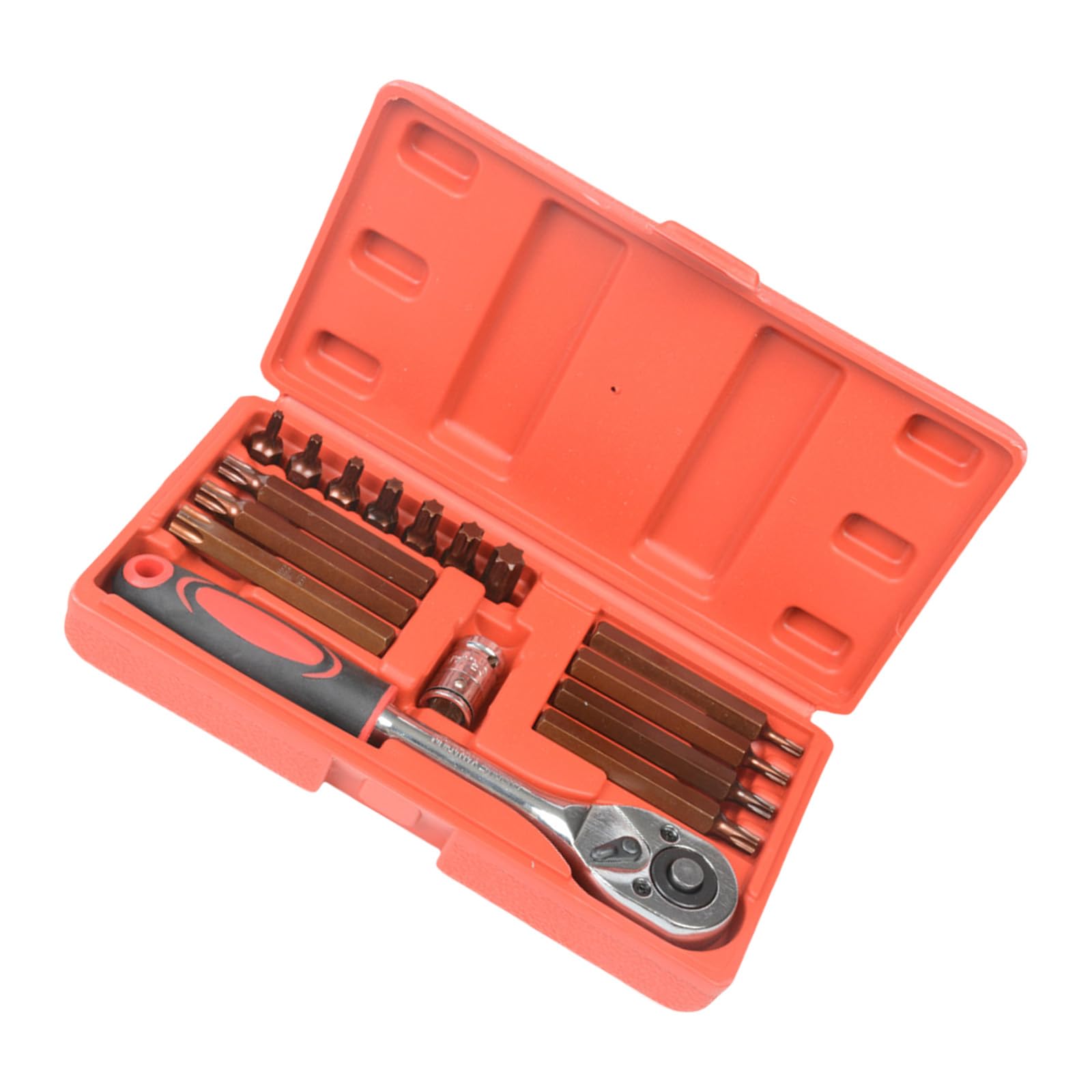 Woedpez Industrial Strength 16Piece Hexagonal Set Torxes Star Wrenches with Antislip Handle for Professional Mechanical Work Star Bit Tool for Automotive Repair