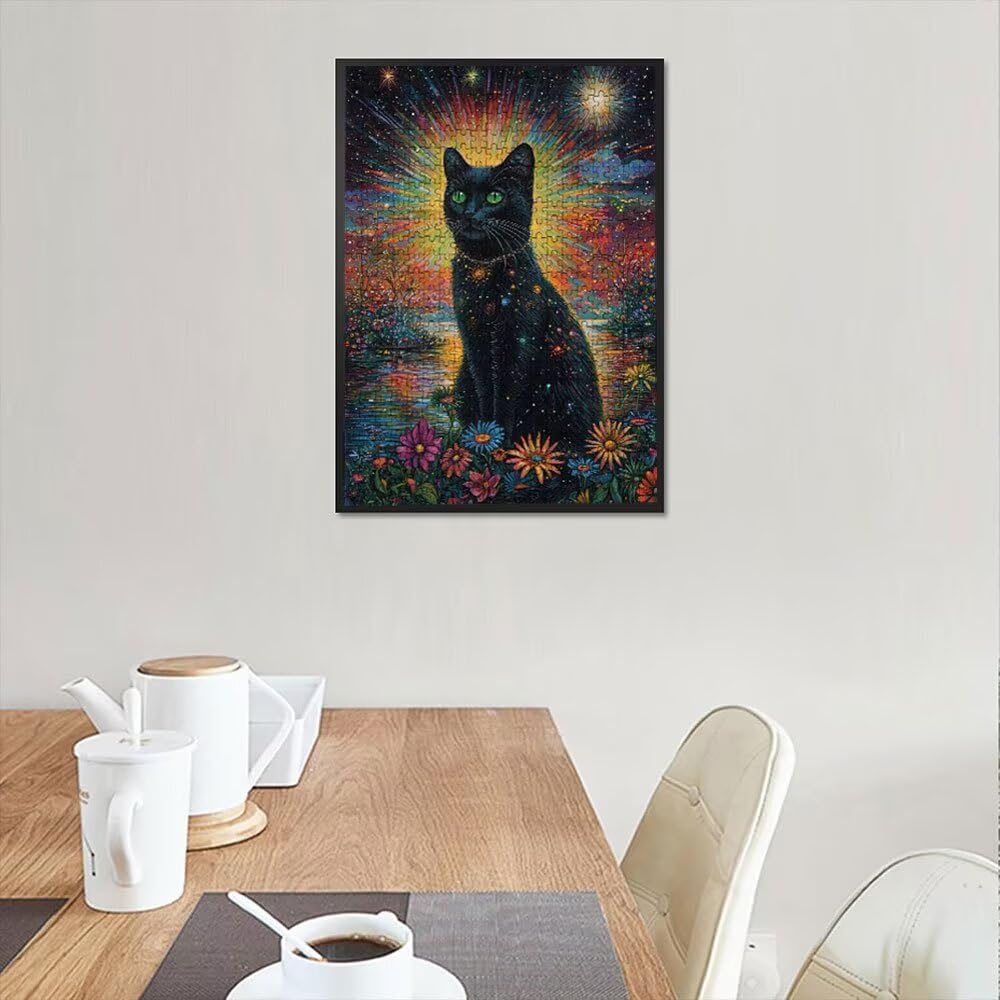 Fantasy Katze Puzzle 4000 Teile, Klassische Puzzles, Geschicklichkeitsspiel Puzzle für Erwachsene, Puzzlespiele für Die Ganze Familie, Mit Schöner Verpackung, Dekoration Puzzles DX0YL3-698