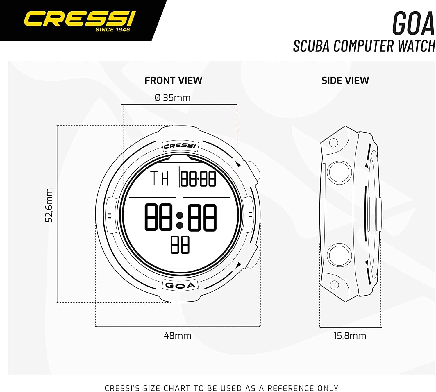 Amazon | クレッシー(Cressi) スキューバ & フリー 兼用 ダイブ 