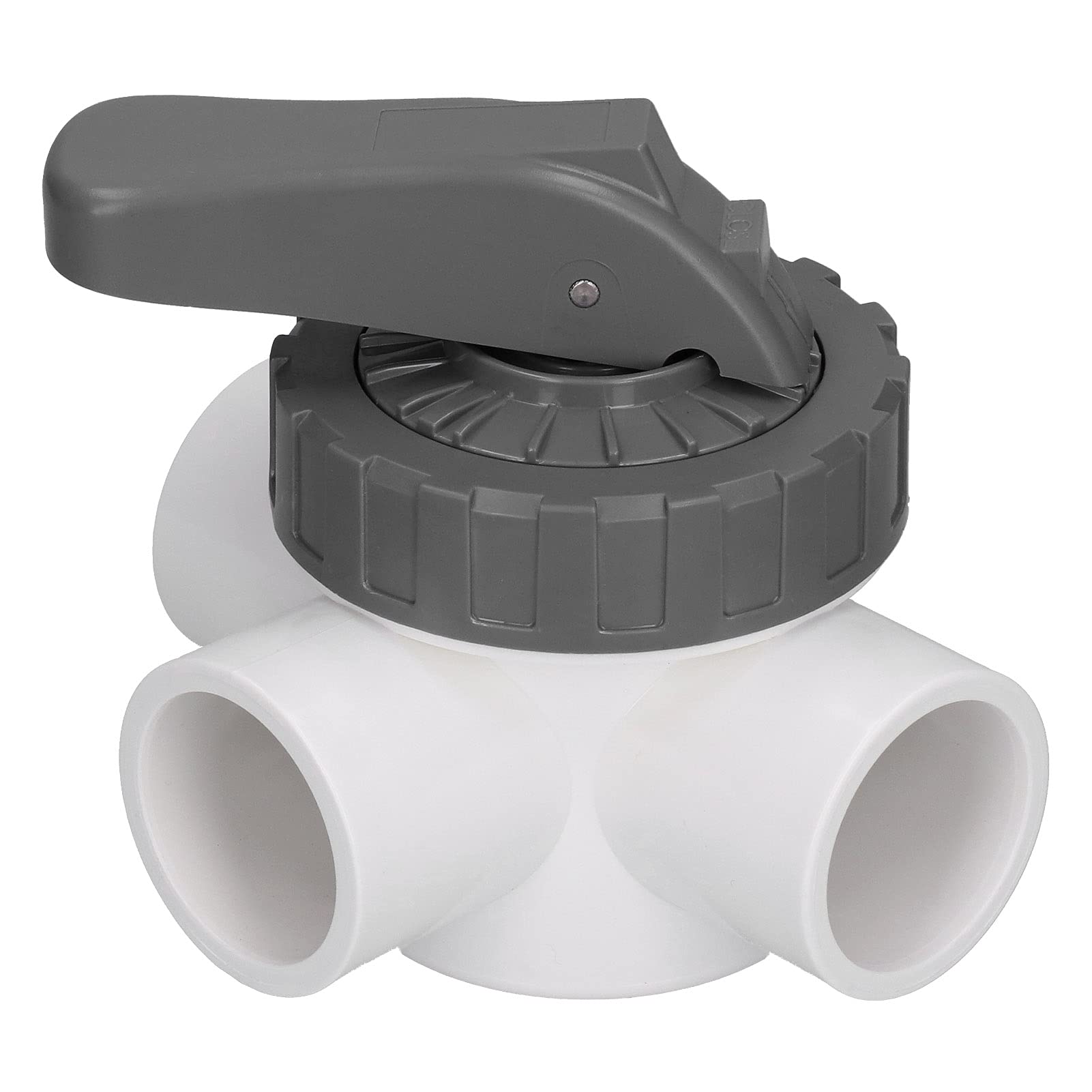 Válvula Desviadora de SPA para Piscina, Válvula de Piscina de 3 Vías, Fácil de Instalar y Desmontar para Todas Las Necesidades de de Riego (V40-3A)