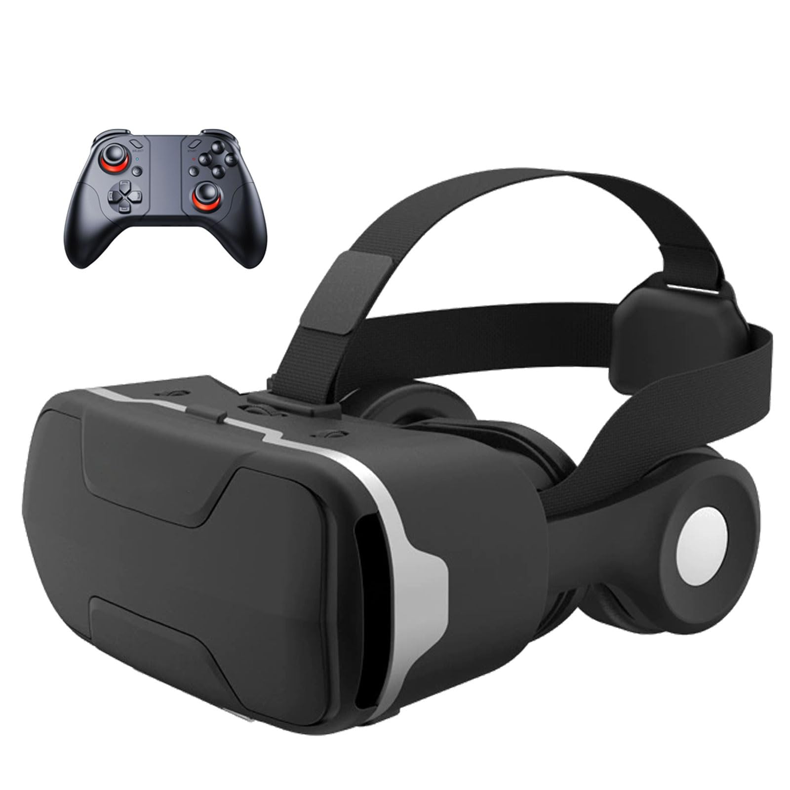 3D VR Gafas de Realidad Virtual, Gafas VR Auriculares con Lentes HD Anti luz Azul, Compatible con Smartphones de 4,7–6,6 Pulgadas, por Android/Phone, Regalo para niños y Familia(C)