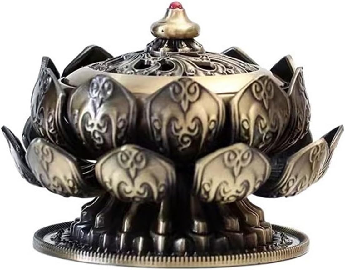Incense Burner Exquisite Relief Lotus Fragrance Holder High-end Indoor Zen Incense Burner Classical Elegant Incense Holders
