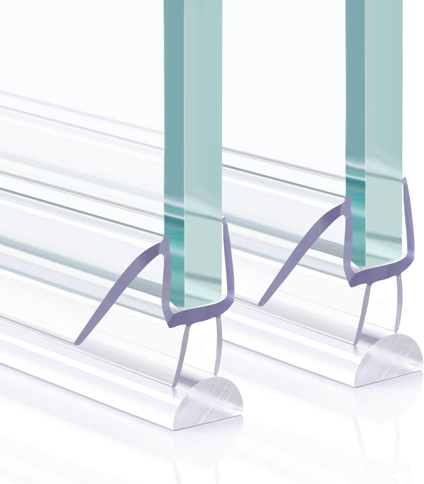 uxcell Frameless Glass Shower Door Sweep Door Corner Side Seal Strip