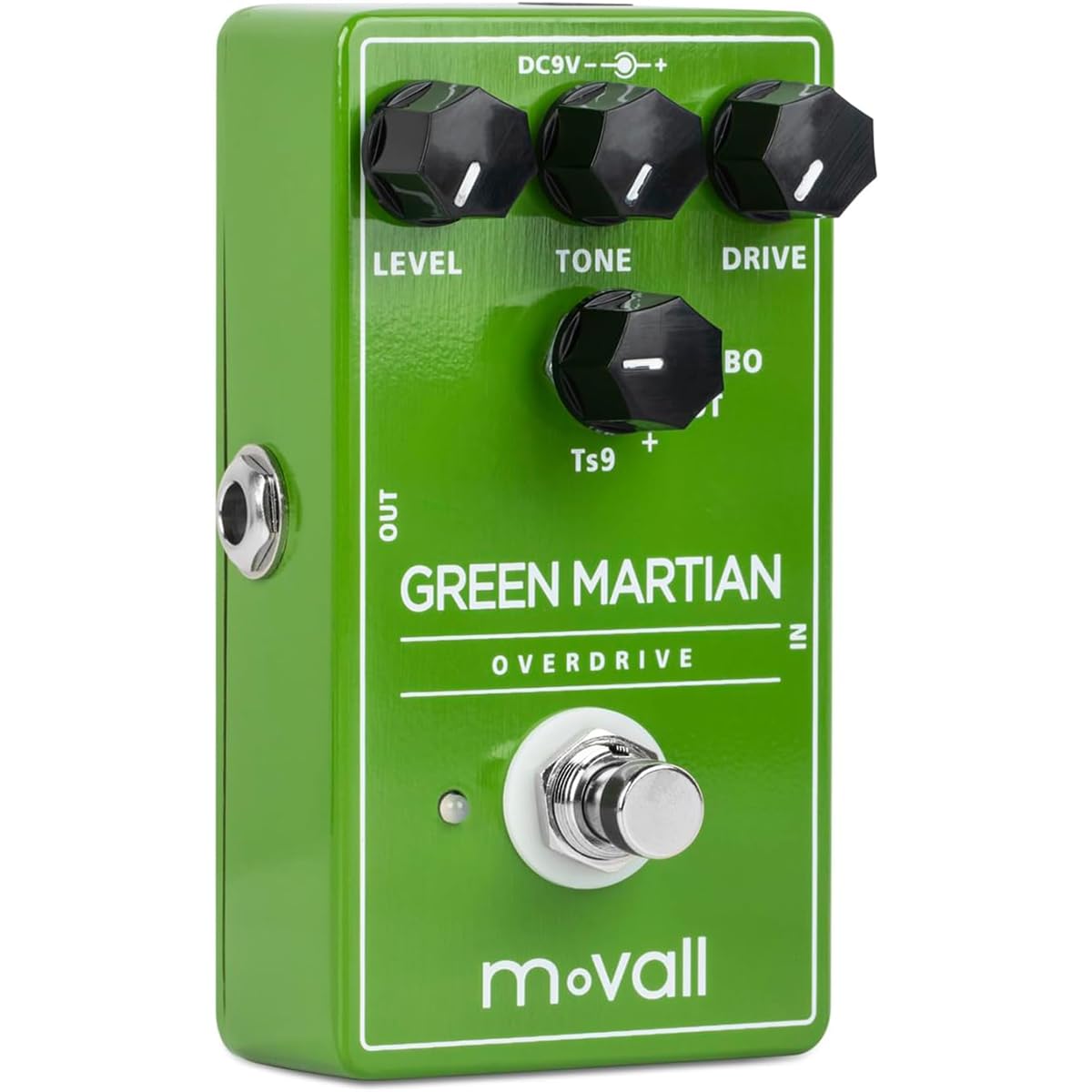 MP-105 - Green Martian overdrive, pedale per chitarra overdrive basato su TS a 4 modalità