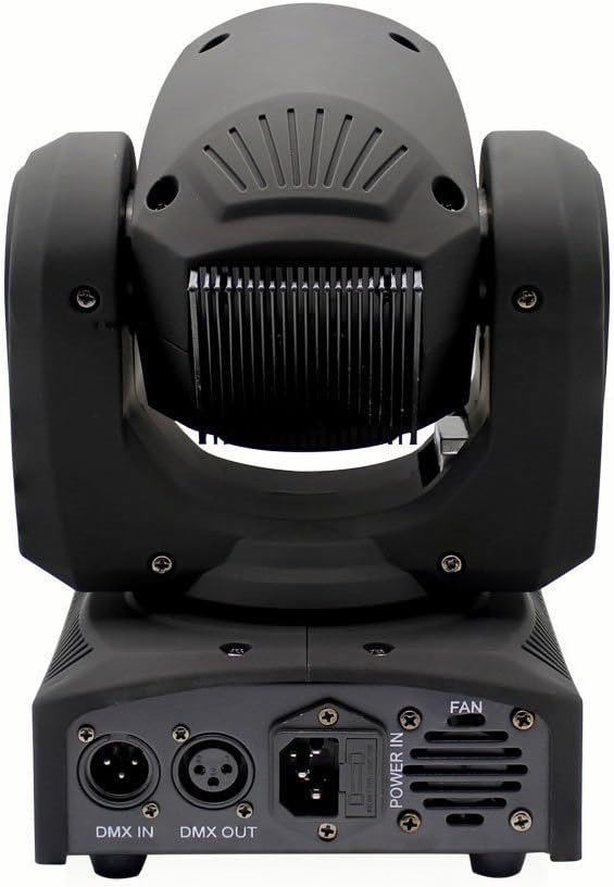 Black Dual LED Moving Head Spotlights with Remote Control