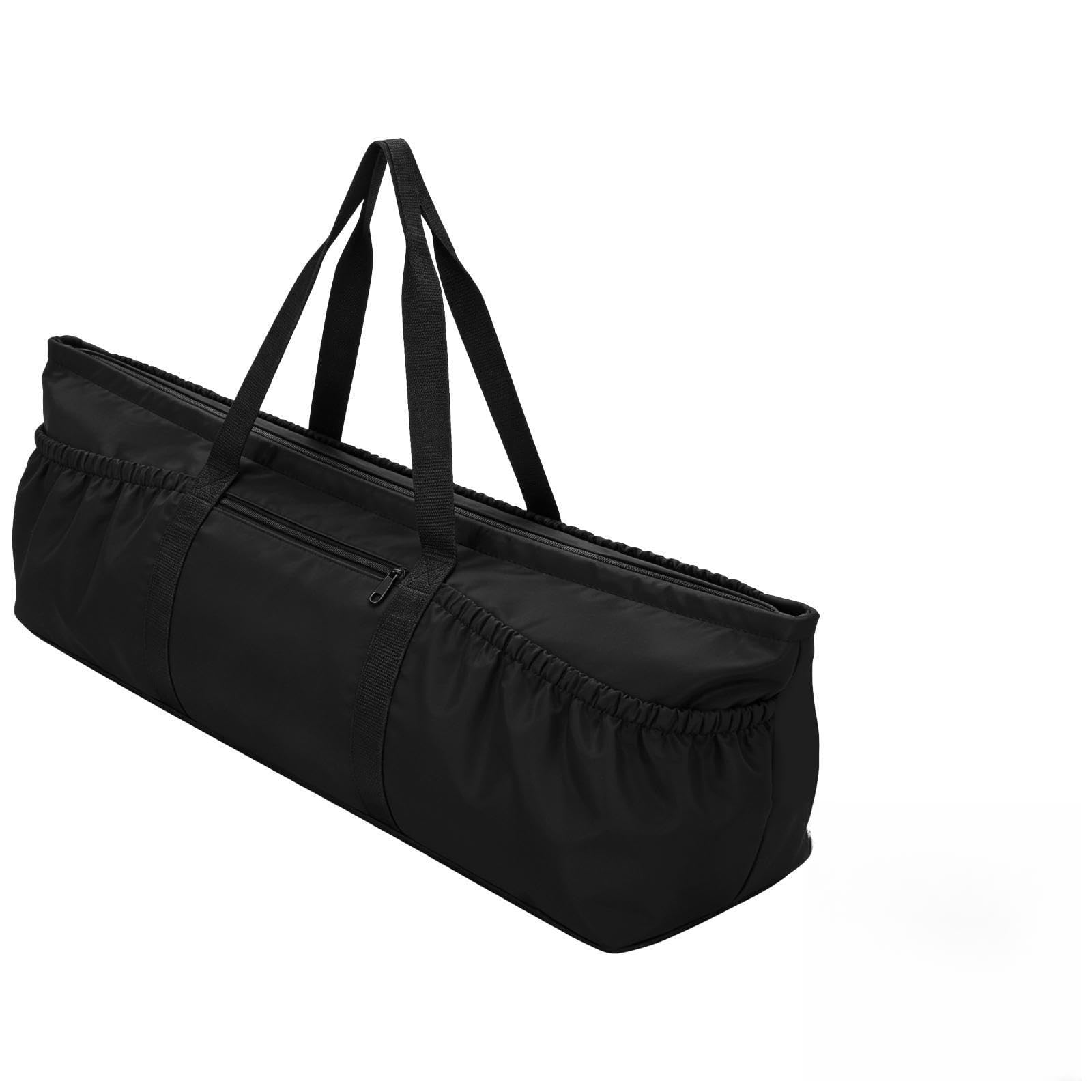 YAGOKKI Yoga Bag for Women, Large Gym Tote for Yoga Mat and Blocks, Ladies Pilates Mat Bag with Wet Compartment, Trolley Sleeve, Front Pockets for Travel Workout Class, with Small Drawstring Pouch